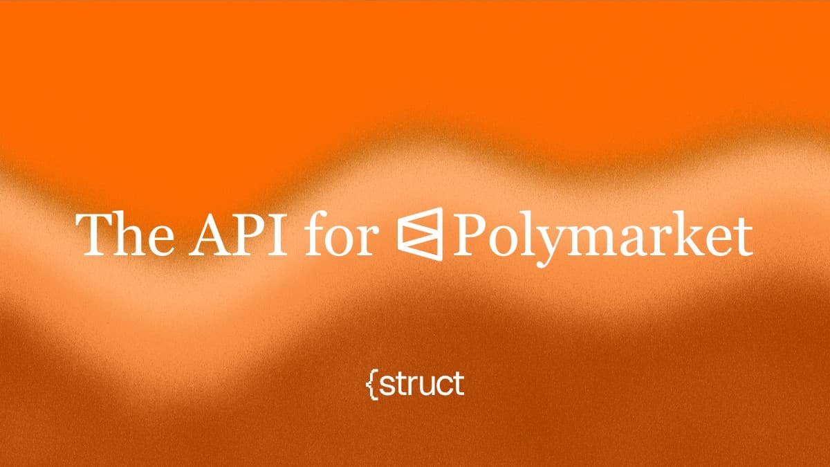 The API for Polymarket: Built Different