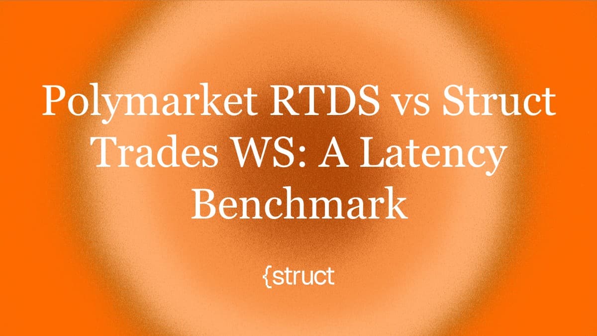 Polymarket RTDS vs Struct Trades WS: A Latency Benchmark